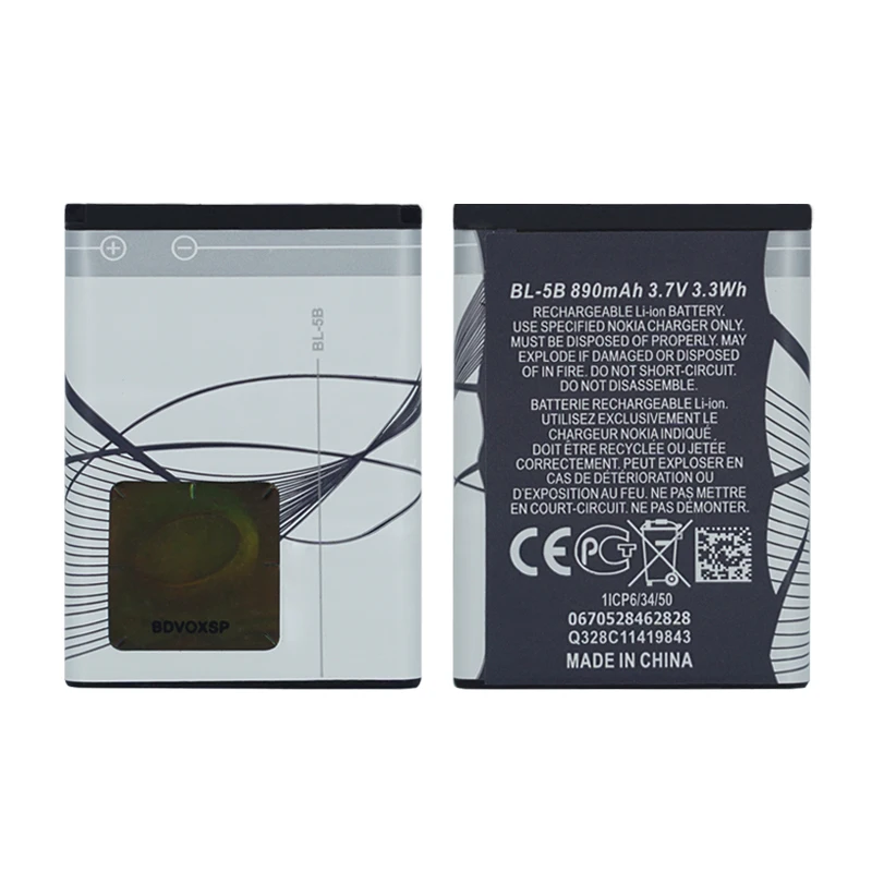 10 шт. высокое Ёмкость телефон Батарея BL-5C BL-5CB BL-5CA BL-4C BL-5B BP-6X для Nokia Bl 5C 5CB 5CA 5B 4C BP 6X батареи