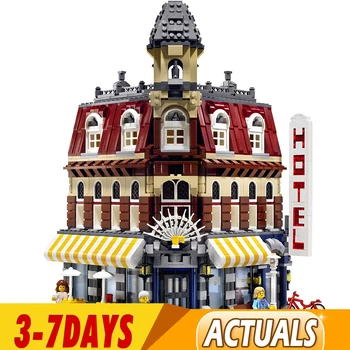 

DHL In Stock 15002 2133Pcs City Street Cafe Corner Model Building Kits Blocks Brick Toy Kids Gift 30012 84002 99014 10182