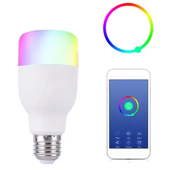 

1pcs RGBW Smart WIFI Led Light Bulb 7W E27 Smart Home Bluetooth Lamp Color Compatible with Alexa google Home Drop Shipping