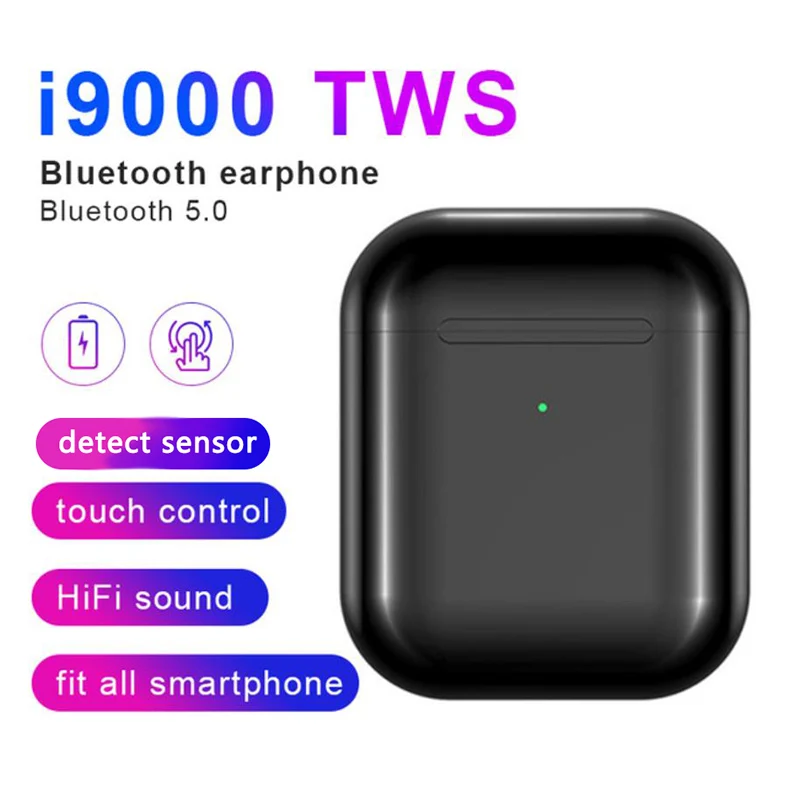 I19000 TWS черно-белая Беспроводная гарнитура Bluetooth гарнитура наушники гарнитура(для оригинального iphone и Android телефона