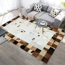 15 кожаный ковер современный скандинавский Роскошный плед из искусственного меха коврик для гостиной украшения из кожи животных Коврик для спальни