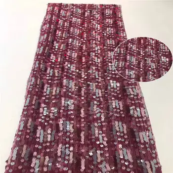 

African High Quaity Fabric French Lace Fabric Embroidered Tulle Lace Fabric Lace Party Nigerian Lace Fabrics Sequin Fabric