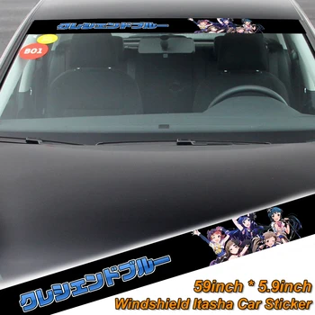

59'' THE IDOLM@STER Anime Itasha Decals Windshield Vinyl Stickers Car Truck Front Rear Printed Sunshade Sticker