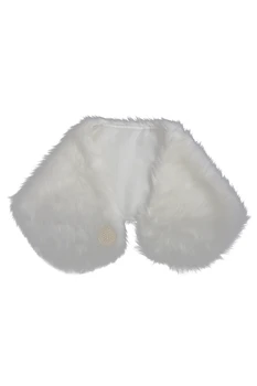 

Nice Ivory Faux Fur Wrap Shawl Shrug Bolero Stole Bridal Accessory Cape