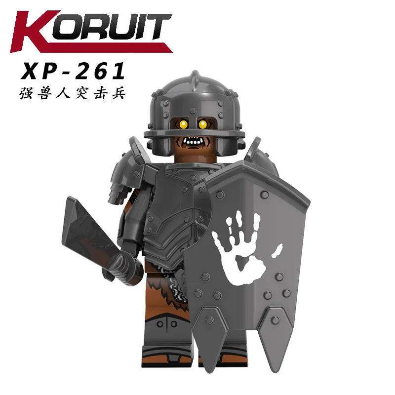 XP261 Властелин колец, фигурка Гондора, герой, солдат, рыцарь, тяжелая пехота, копье, строительные блоки, игрушки forodels, игрушки - Цвет: XP261
