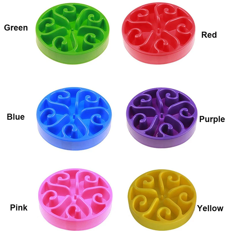 

Pet Dog Cat Feeding Food Bowls Puppy Slow Down Eating Feeder Gulp Water Dish Anti Slip Bowel Prevent Obesity Dogs Supplies