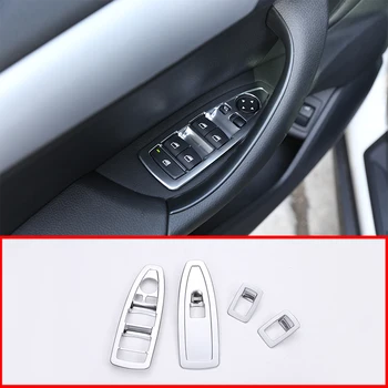 

For BMW X1 F48 2016-2018 X2 F47 2018 ABS Chrome Car Accessories Window Lift Switch Frame Trim