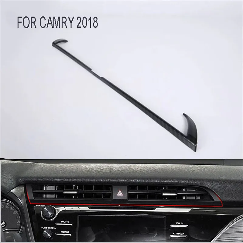 

Подходит для Camry 2018 8th XV70 ABS углеродное волокно кондиционирование промежуточная крышка воздуховыпускного отверстия отделка Аксессуары для стайлинга автомобиля