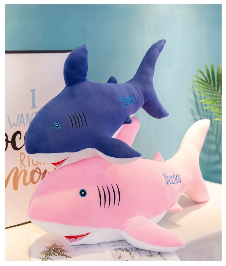 Soft Shark Pillow Plush Toys down Cotton Cartoon Modeling Cushion Software Gift