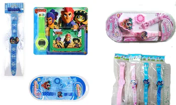 

BrawlING Cartoon Stars Digital Electronic Watcher Children Sports Wristwatch Action Figures Daily Supplies For Boy Girl Kids