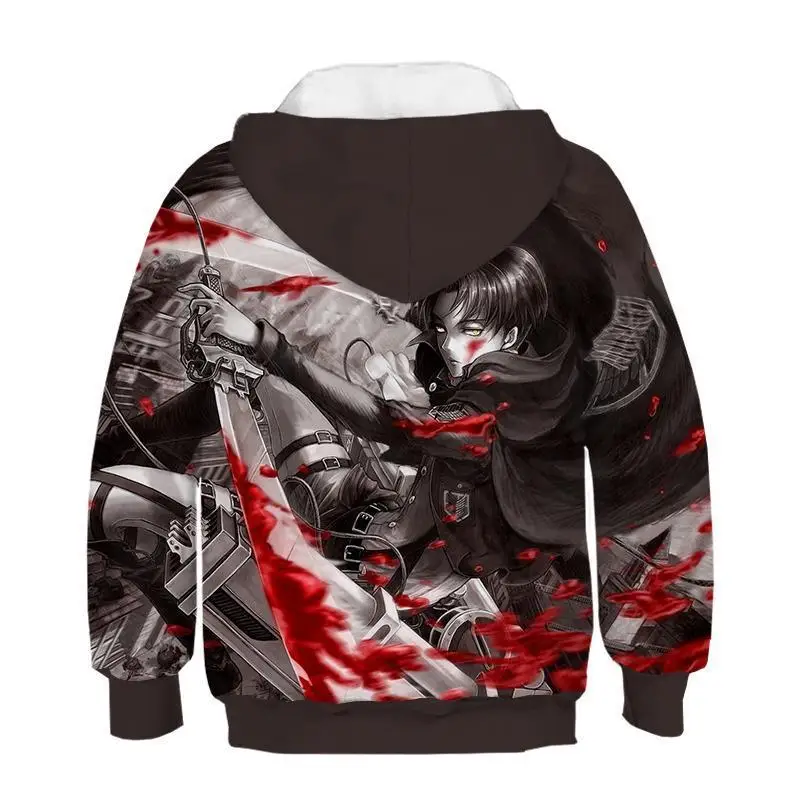 Sudadera para nios y nias con estampado 3D gigante de аниме де Сангре кон сомбреро Harajuku Хип Хоп X Task Force Прямая поставка