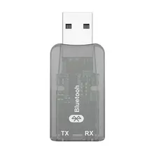 USB Bluetooth 5,0 аудио адаптер приемник передатчик для ТВ автомобиля 3,5 мм AUX Беспроводная стерео музыка