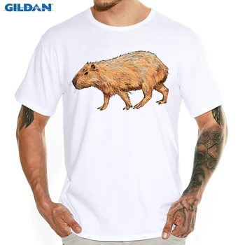 

Capybara Elephant Squirrel Printed Male men's T Shirt Cool Design Casual Soft Tops Custom Printed Hipster Tees L128