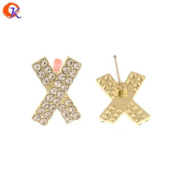 

Cordial Design 50Pcs 11*16MM Jewelry Accessories/Rhinestone Earrings Stud/Hand Made/DIY Parts/Jewelry Making/Earring Findings