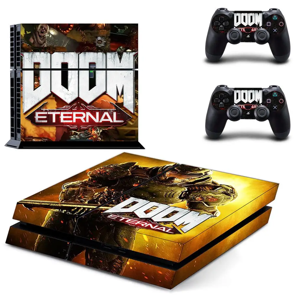PS4 стикер DOOM виниловая кожа PS 4 наклейка s Play станция 4 наклейки Pegatinas Adesivo для консоли playstation 4 и 2 контроллера