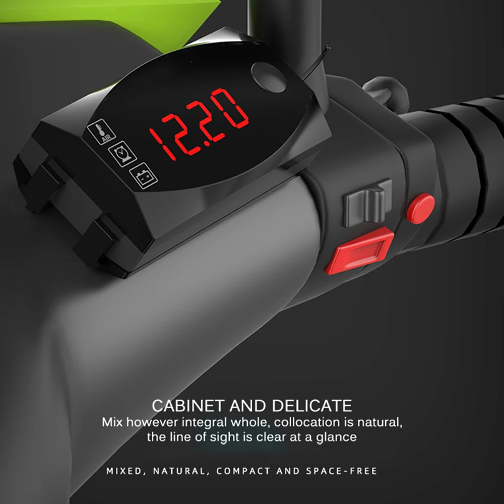 

New 12V 3 in 1 Digital LED Display Meters Voltmeter Clock Thermometer Indicator Gauge Panel Meter For Car Motorcycle