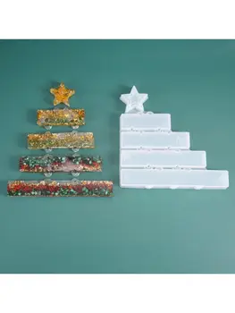 

Crystal Epoxy Resin Mold Holiday Christmas Theme Listed Pendant Silicone Mould M2EA