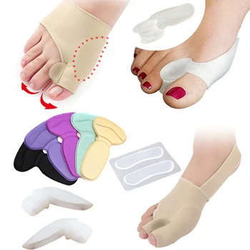 

Big Toe Splint Bunion Correction Pedicure Socks Silicone Hallux Valgus Corrector Braces Toes Separator Feet Care Pedicure Tool