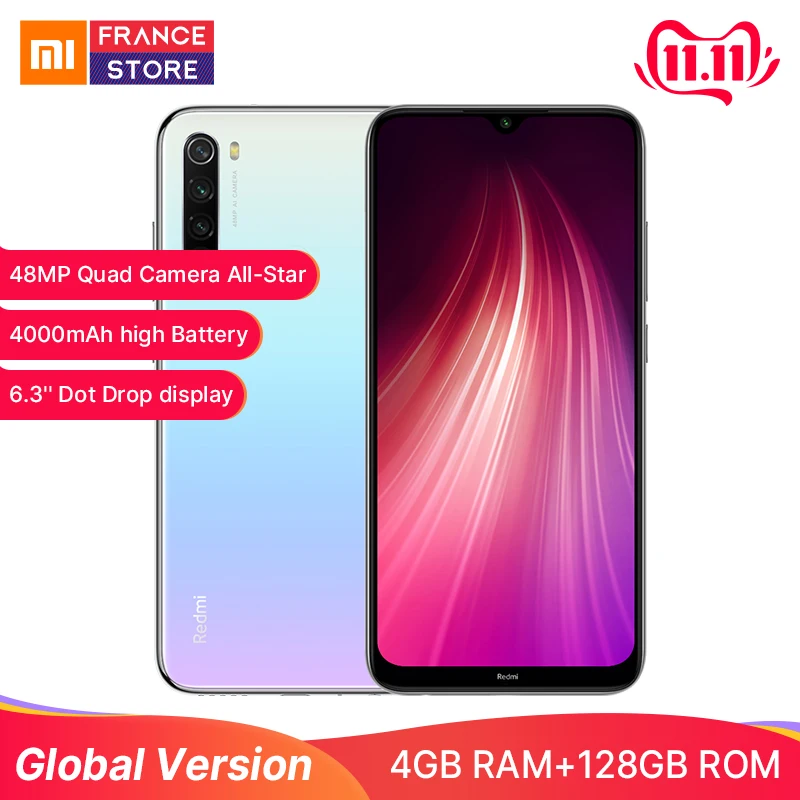 Xiaomi Redmi Note 8 128GB EURO version Мобильный телефон сглобальной версией 4 ГБ 128 Восьмиядерный