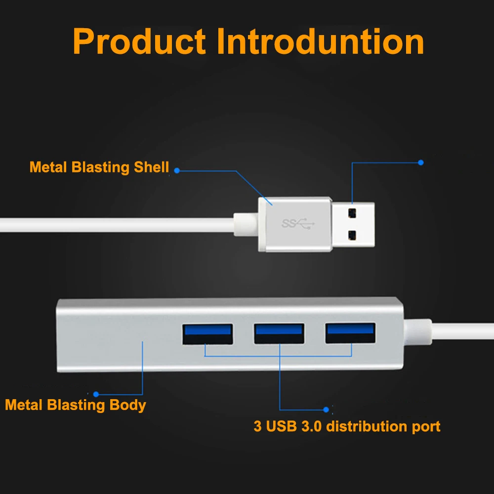 Тип C Gigabit Ethernet адаптер с разъемами типа и RJ45 10/100/1000 Мбит/с для Macbook ПК Windows XP 7 8