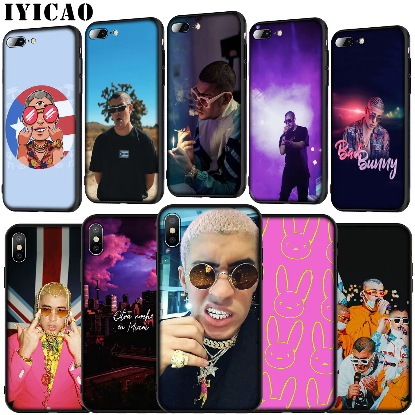 Bad Bunny Rap pop singer Мягкий силиконовый чехол для iPhone 11 Pro XR X XS Max 6 6S 7 8 Plus 5 5S SE телефона |