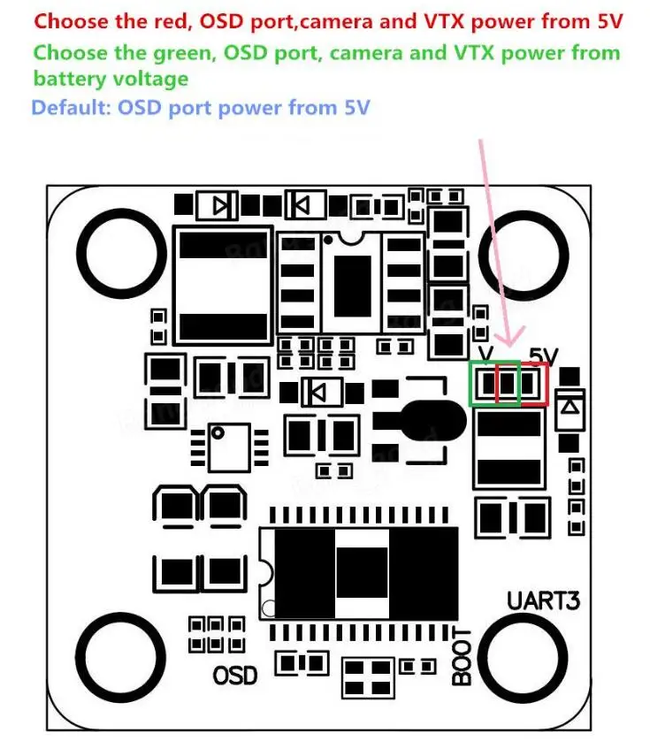 F4 для NANO STM32F405 2-4S Контроллер полета 20*20 мм 4g Встроенный OSD 5 в BEC LC фильтр FC для RC FPV гоночный Дрон