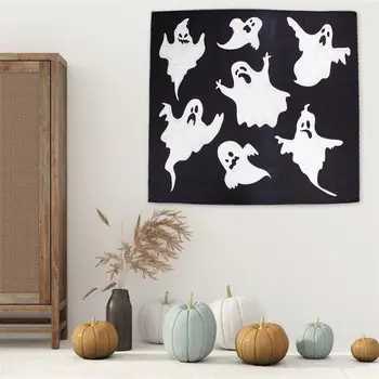 

Halloween Ghost Tapestry Backdrop Wall Hanging for Bedroom Living Room Halloween Decorations Ghost Witch Background Tapestries