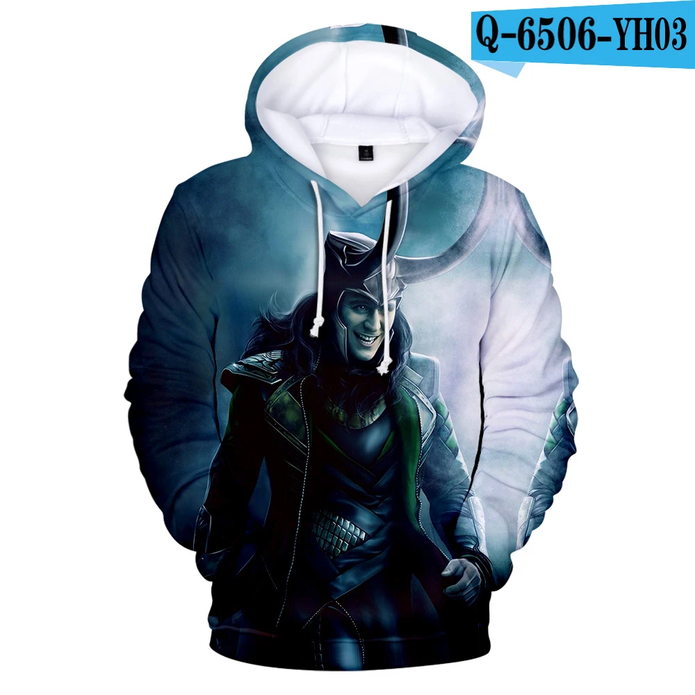 As shown5 3D-LOKI царство тьмы Harajuku Стиль толстовки с капюшоном тонкий модный Повседневное тренд Повседневное уличная Толстовка - Цвет: As shown5