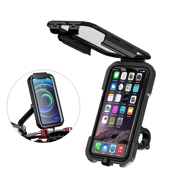 Wasserdicht Motorrad Motorrad Telefon Halter Handy Halterung für Roller  Rückspiegel Stehen für iPhone Xiaomi - AliExpress