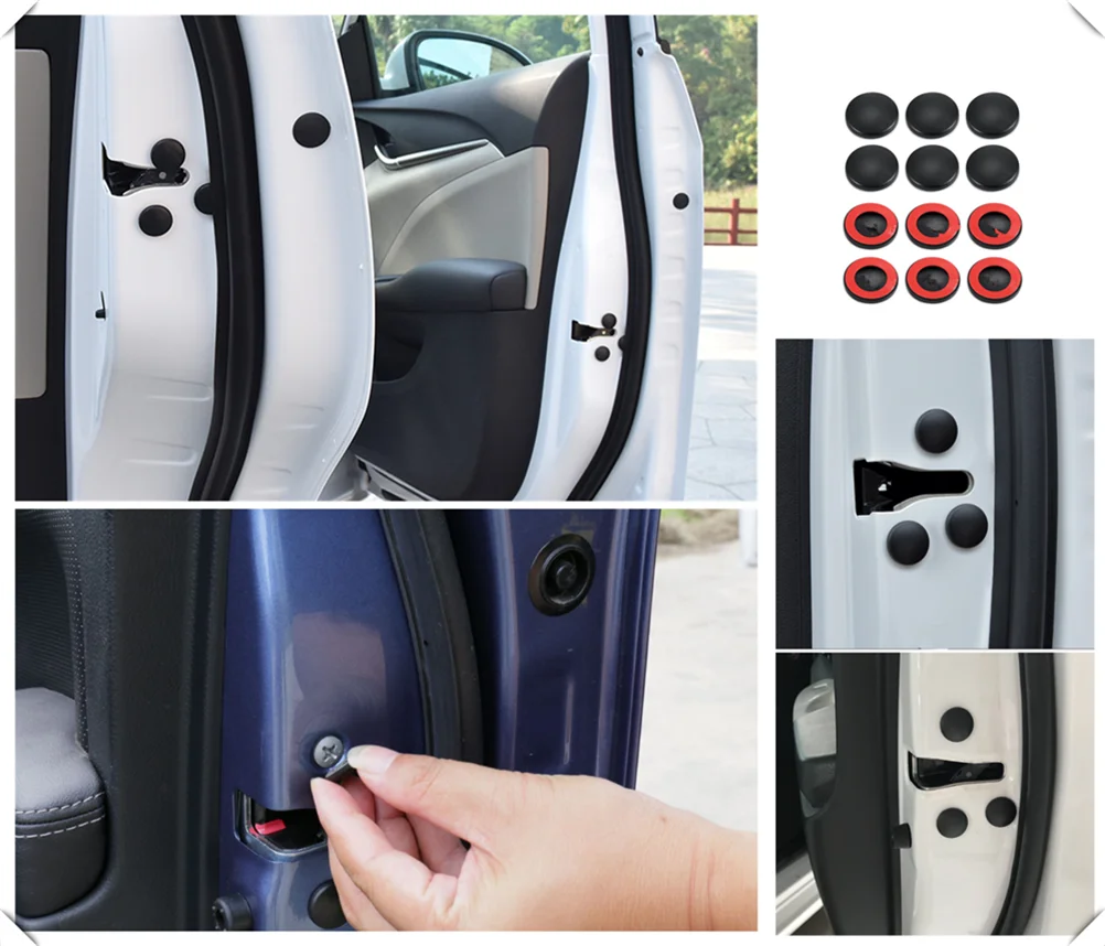 

12PCS modified door lock rust screw cover car accessories for Opel ASTRA 1998 2004 CORSA 2006 2000
