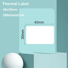 Innifun – étiquette autocollante blanche vierge, 10 rouleaux, étanche, résistant aux rayures, pour identifier le produit