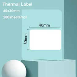 Innifun 10Rolls White Blank Label Sticker With Waterproof Scratch Resistent to Identify Product