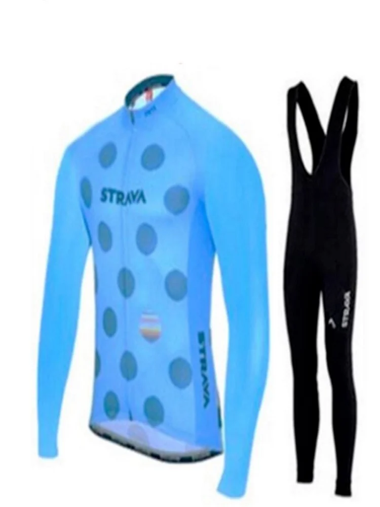 Ropa Maillot Ciclismo manga larga otouno e Invierno Ciclismo Jersey Ropa breatabl babero pantalones