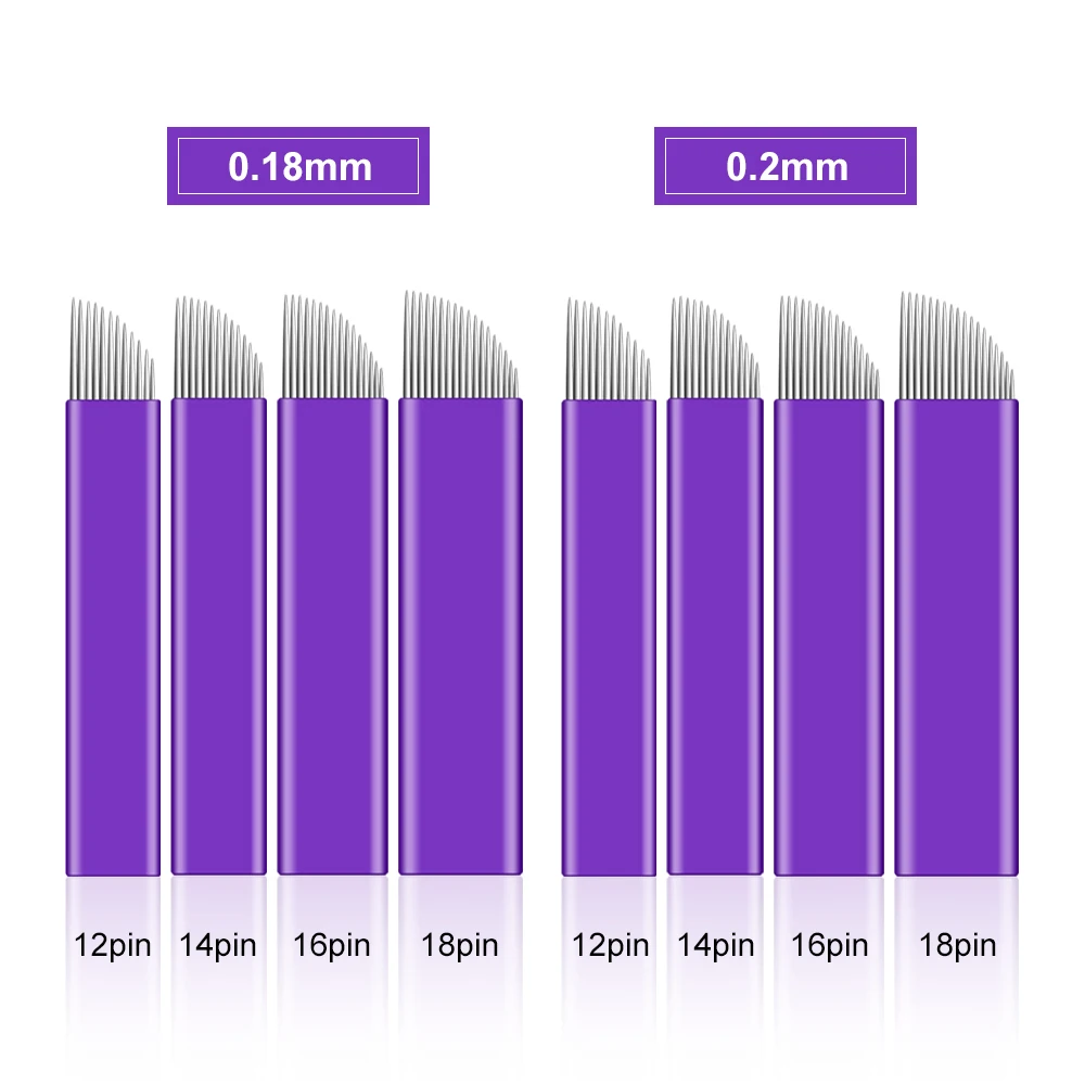 50pcs-Microblading-Needles-12-14-16-18F-Pins-Tattoo-Needles-0-18-0-2mm ...