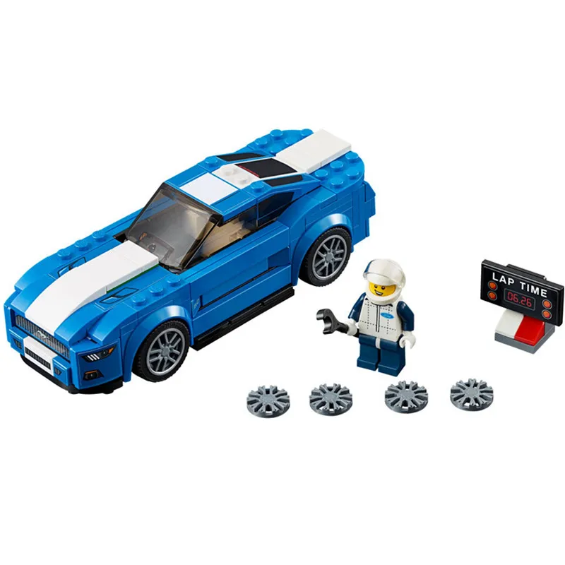 

191pcs Super Racing Series Mustang GT Building-block Toys Compatible with Legoinglys DIY Educating Children Christmas Gifts