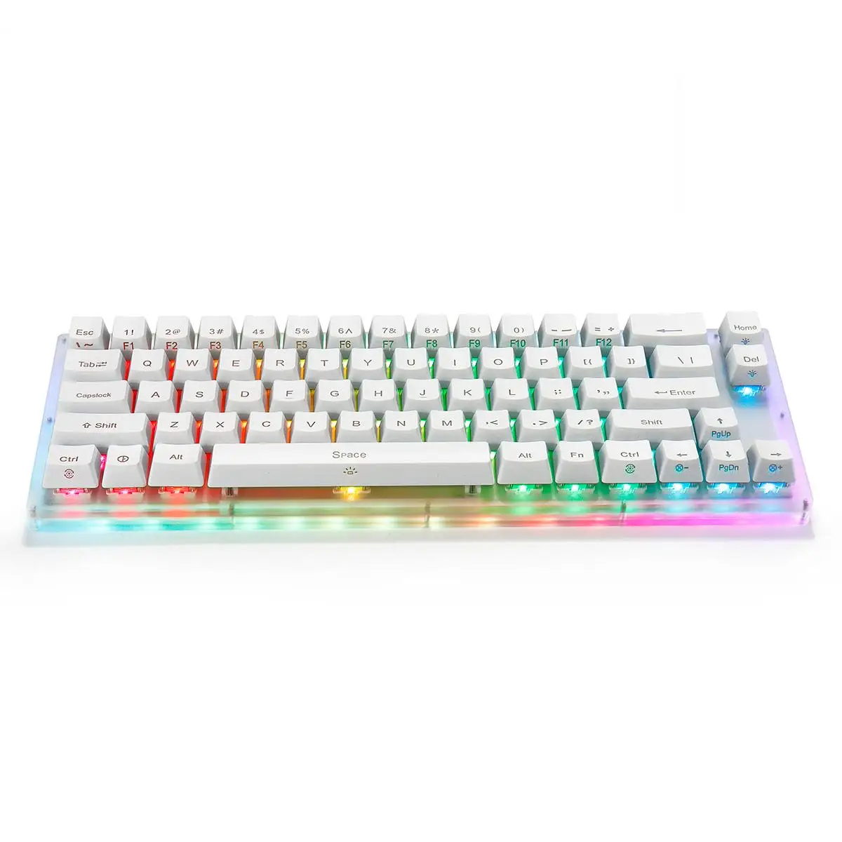 66 key Custom Mechanical Keyboard Gateron Switch Kit 65% 66 PCB CASE 16.8 Million Support Lighting Effects with RGB Switch Led