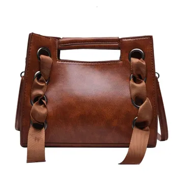 

Retro Trend Messenger Bag Simple Fashion Square Bag Large Capacity Shoulder Bag