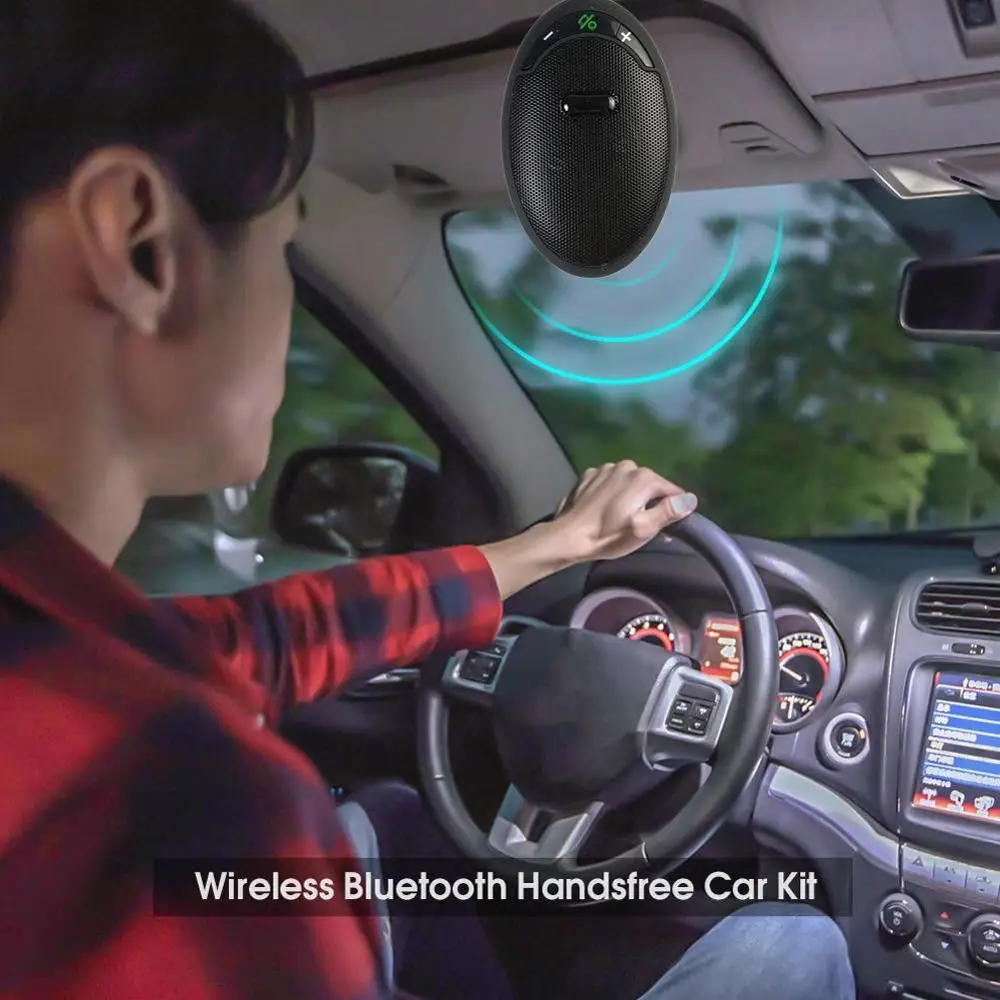 Универсальный Автомобильный Bluetooth громкая связь автомобильный комплект 4,1 Беспроводной аудио приемник Громкая связь MP3 музыкальный плеер Многоточечное шумоподавление