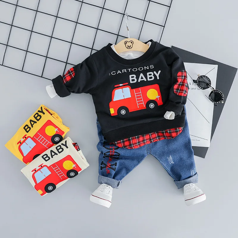 

1 Infant Suit 2-Year-Old Male Baby Hoodie Sports Childrenswear 3 BOY'S Spring And Autumn Two-Piece Set 4 Small CHILDREN'S Spring