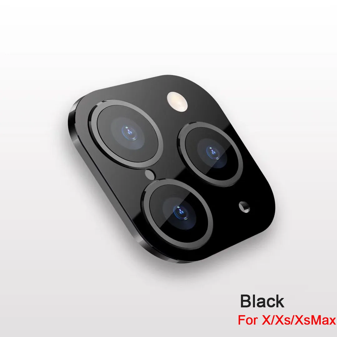 5th generation Black Объектив камеры метель покрытие Стекло протектор для iPhone X Xs Max XR секунд изменение 11 Pro Max наклейка на рассеиватель модифицированный чехол - Цвет: 5th generation Black