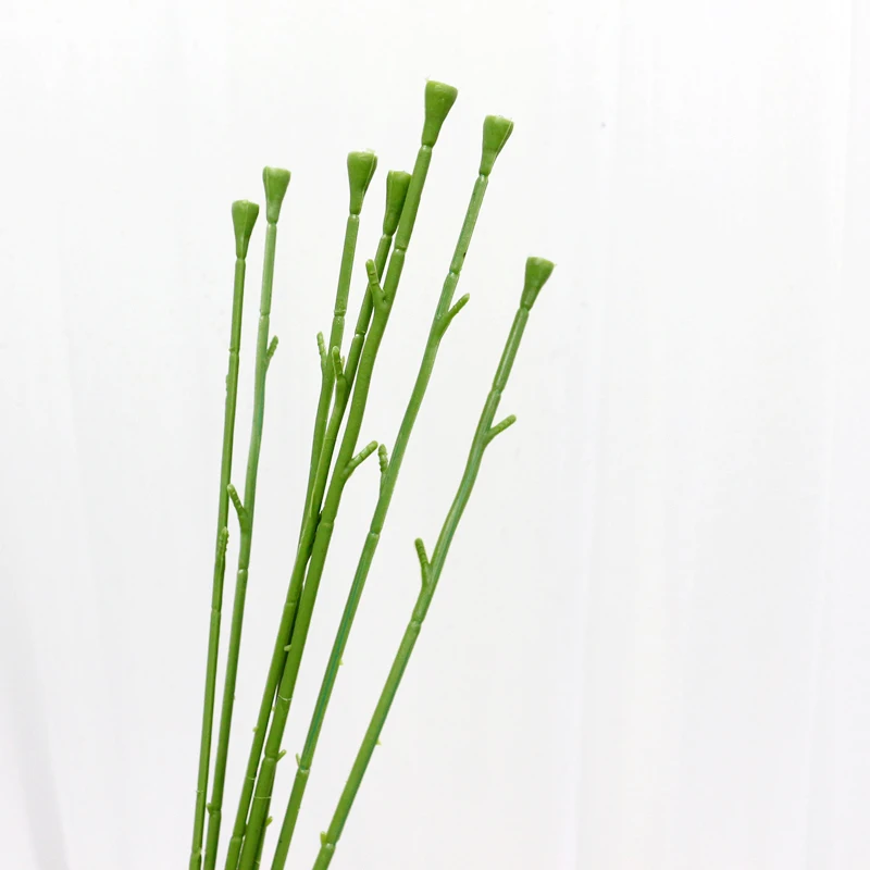 JAROWN 40Pcs Flower Stub Stems Paper Green Floral Tape Iron Wire Artificial Flower Stub Stems DIY Craft Decor Soap Flowers Stem (6)