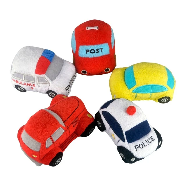 Skindy 30cm Plush Toy Cars - Cute Police Car, Taxi, and Ambulance Plushies  for Photo Props, Ornaments, Soft Stuffed Pillows, Childrens Room Decor, and