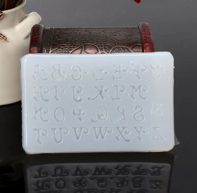 Grote letter hars gietvormen, A tot Z alfabet hars mallen voor kaars kerst verjaardag, epoxymallen Craft Tool gieten siliconen mallen desktop decor (A