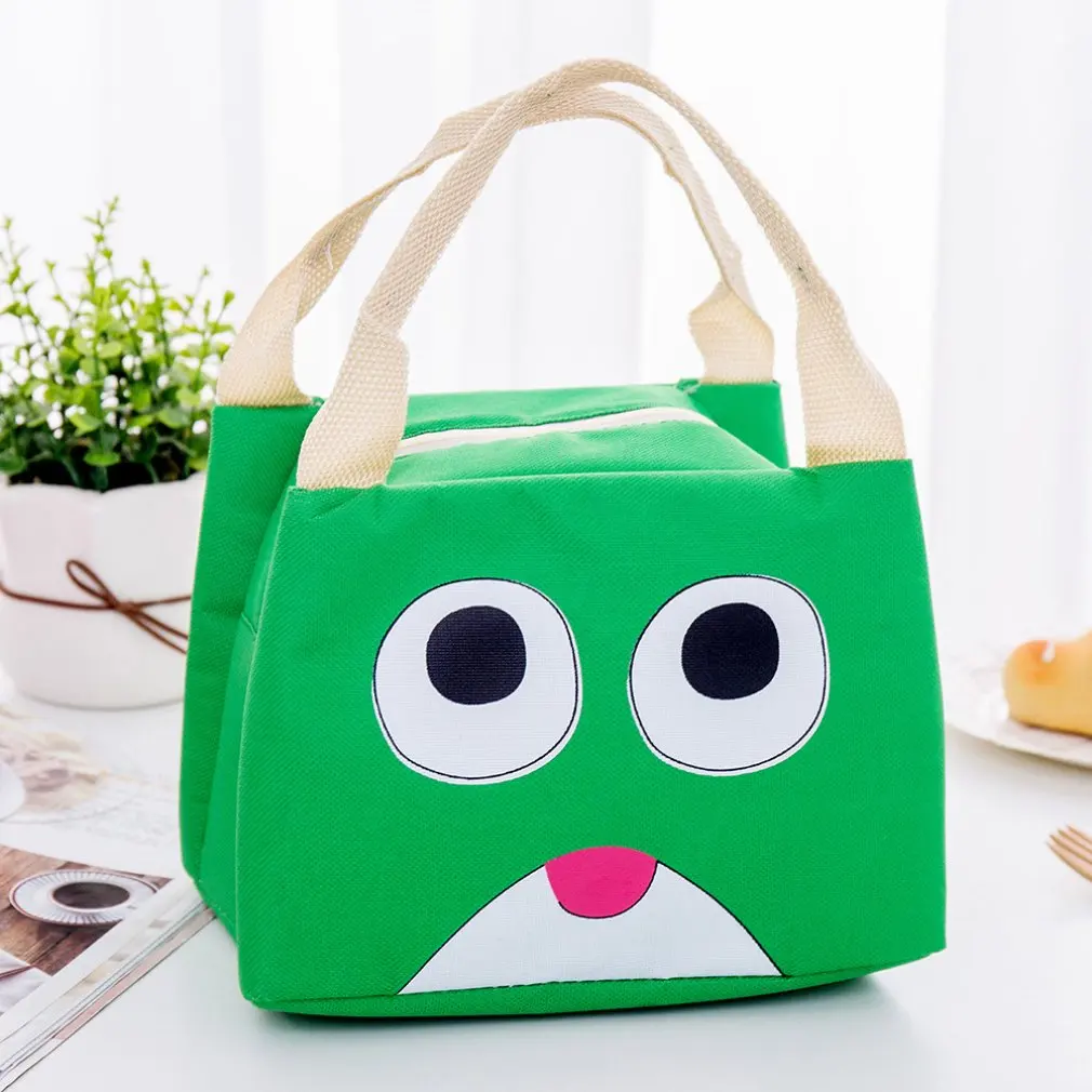 

Student Kid Lunch Bag Thermal Bag Cooler Handbag Food Neutral Cartoon expression Outdoor picnic Multifunction Bag