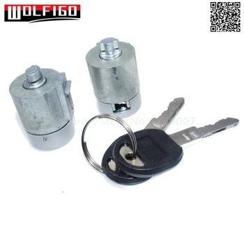 

WOLFIGO New Front Door Lock Cylinder Kit Pair W/ Keys for C1500 K1500 Tahoe Yukon 12540437,12546858,15577710,15646561,15646562