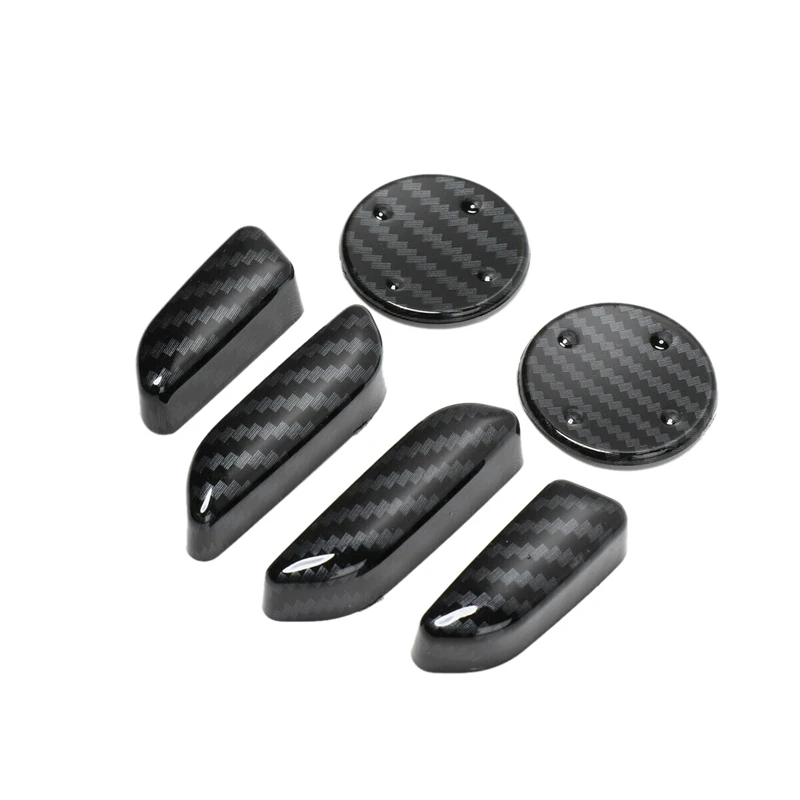 

Car Seat Button Decoration ABS Carbon Fiber Stickers for Tesla Model X