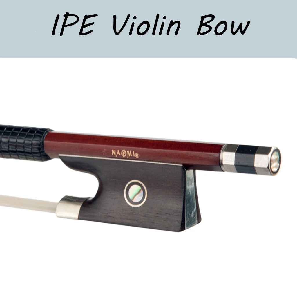 

4/4 Violin Bow IPE Violin Bow W/Paris Eye Ebony Frog For 4/4 Violin New Violin Parts & Accessories