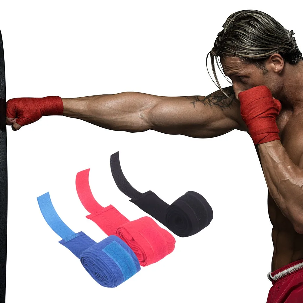 2.5M Bandages Hand Wraps Boxing Inner Gloves Mitt Protector MuayThai Kick 