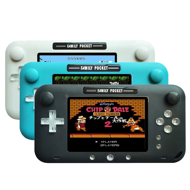 

Portable Retro 4 Inch Big Screen Handheld Game Console Video Game Player for Nes Games HDMI Out Rechargeable