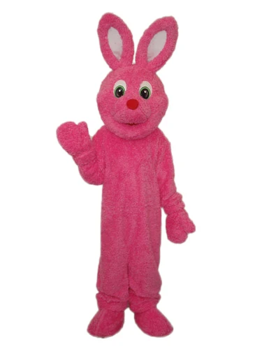 

Fashion Design Pink plush Furry Rabbit Mascot Costume Adult Birthday Party Fancy Dress Halloween Cosplay Outfits Clothing Xmas